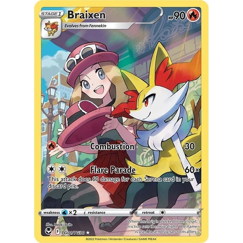 Braixen (TG01/TG30) (SWSH12: Silver Tempest Trainer Gallery) - PokéBox Australia