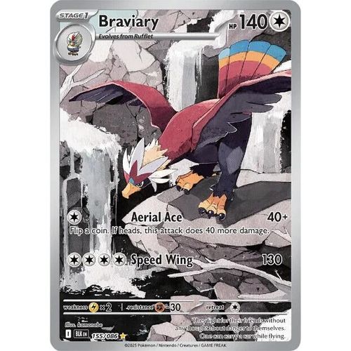 Braviary (155/086) (SV: Black Bolt) - PokéBox Australia