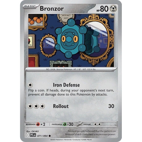 Bronzor (071/094) (ME02: Phantasmal Flames) - PokéBox Australia