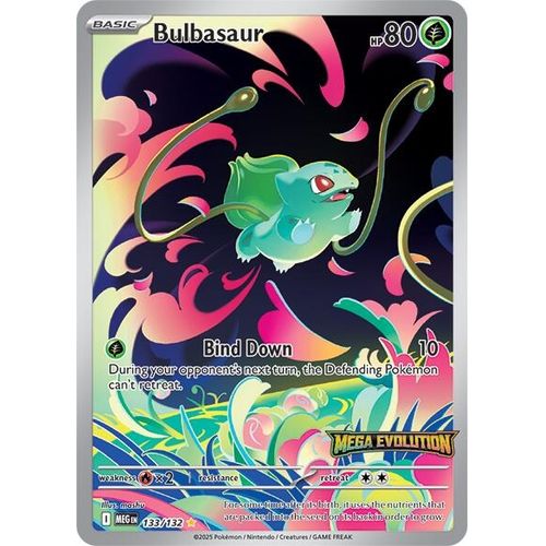 Bulbasaur - 133/132 (Mega Evolution Stamp) (133/132) (ME01: Mega Evolution) - PokéBox Australia
