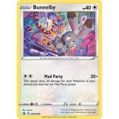 Bunnelby - SWSH082 (SWSH082) (SWSH: Sword & Shield Promo Cards) - PokéBox Australia
