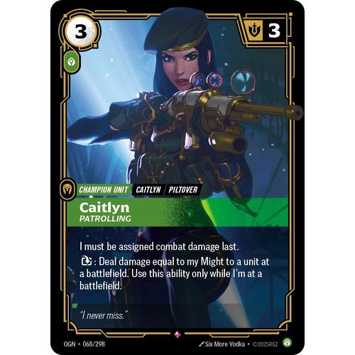 Caitlyn - Patrolling (068/298) (Origins) - PokéBox Australia