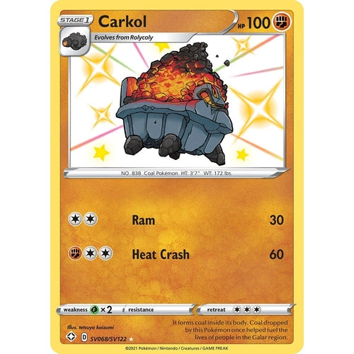 Carkol (SV068/SV122) (Shining Fates: Shiny Vault) - PokéBox Australia