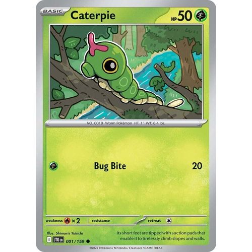 Caterpie (001/159) (SV09: Journey Together) - PokéBox Australia