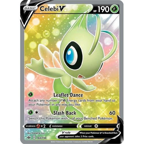 Celebi V (Full Art) (160/198) (SWSH06: Chilling Reign) - PokéBox Australia