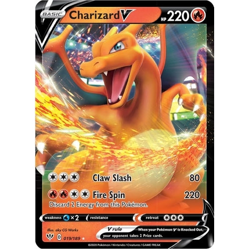 Charizard V (019/189) (SWSH03: Darkness Ablaze) - PokéBox Australia