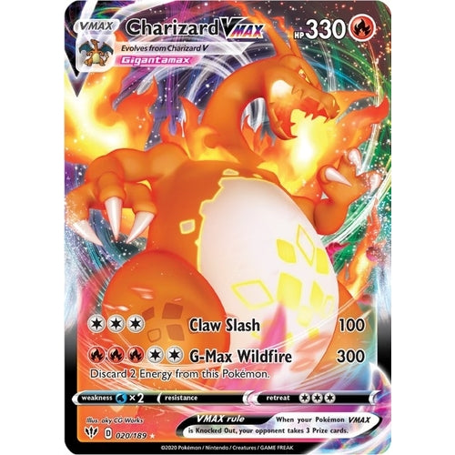 Charizard VMAX (020/189) (SWSH03: Darkness Ablaze) - PokéBox Australia