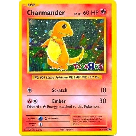Charmander - 9/108 (Toys R Us Promo) (009/108) (Miscellaneous Cards & Products) - PokéBox Australia