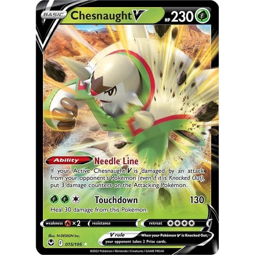Chesnaught V (015/195) (SWSH12: Silver Tempest) - PokéBox Australia