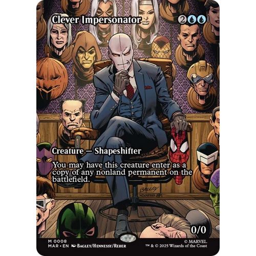 Clever Impersonator (Borderless) (8) (Marvel Eternal - Legal) - PokéBox Australia