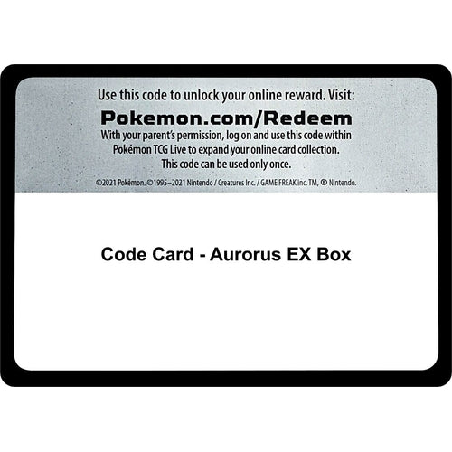 Code Card - Aurorus EX Box (Miscellaneous Cards & Products) - PokéBox Australia