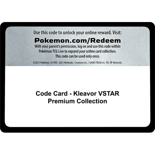 Code Card - Kleavor VSTAR Premium Collection (Miscellaneous Cards & Products) - PokéBox Australia