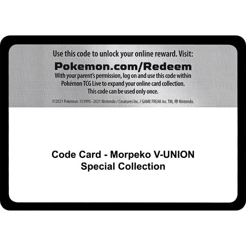 Code Card - Morpeko V - UNION Special Collection (Miscellaneous Cards & Products) - PokéBox Australia