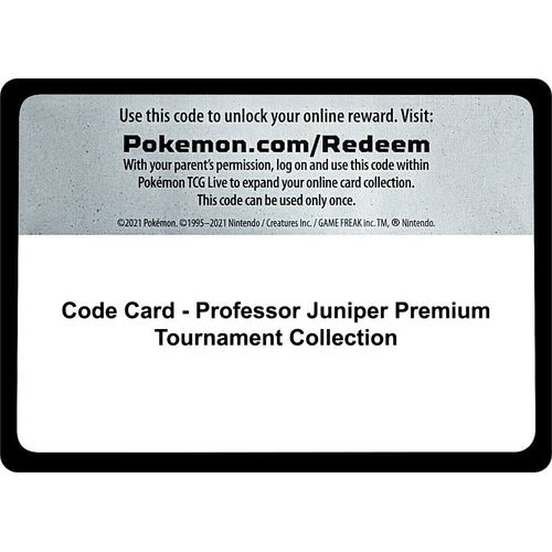 Code Card - Professor Juniper Premium Tournament Collection (Miscellaneous Cards & Products) - PokéBox Australia
