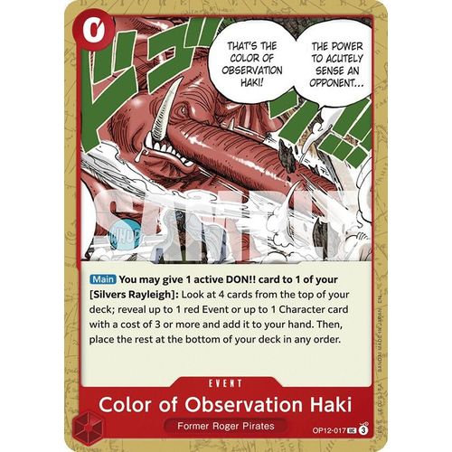 Color of Observation Haki (OP12 - 017) (Legacy of the Master) - PokéBox Australia