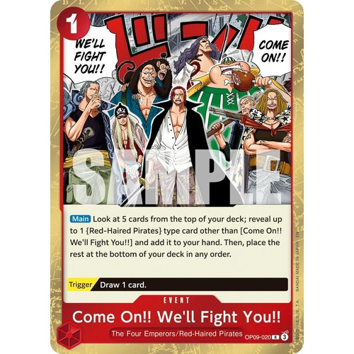 Come On!! We'll Fight You!! (Reprint) (OP09 - 020) (Premium Booster - The Best - Vol. 2) - PokéBox Australia