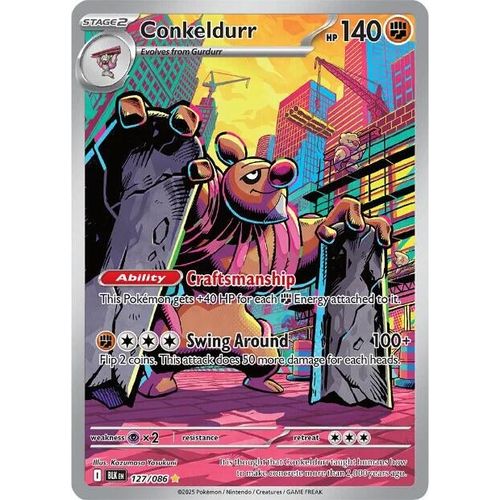Conkeldurr (127/086) (SV: Black Bolt) - PokéBox Australia