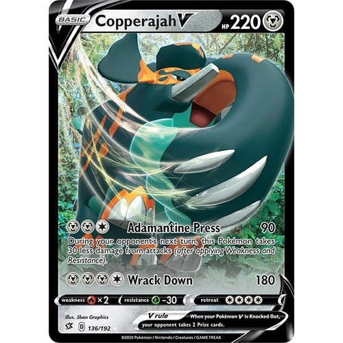 Copperajah V (136/192) (SWSH02: Rebel Clash) - PokéBox Australia