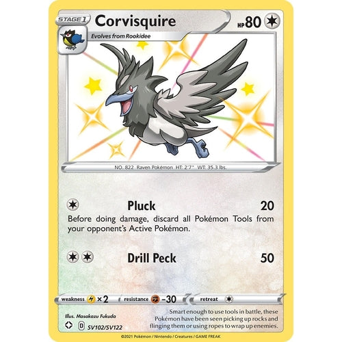 Corvisquire (SV102/SV122) (Shining Fates: Shiny Vault) - PokéBox Australia