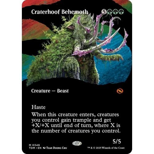 Craterhoof Behemoth (Borderless) (346) (Tarkir: Dragonstorm) - PokéBox Australia
