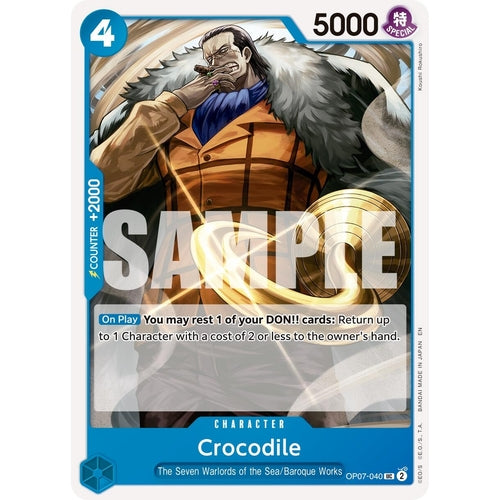 Crocodile - OP07 - 040 (Reprint) (OP07 - 040) (Premium Booster - The Best - Vol. 2) - PokéBox Australia