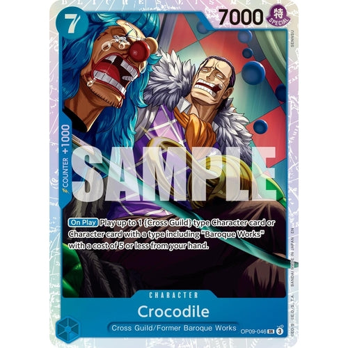 Crocodile - OP09 - 046 (Reprint) (OP09 - 046) (Premium Booster - The Best - Vol. 2) (PRB - 02) - PokéBox Australia