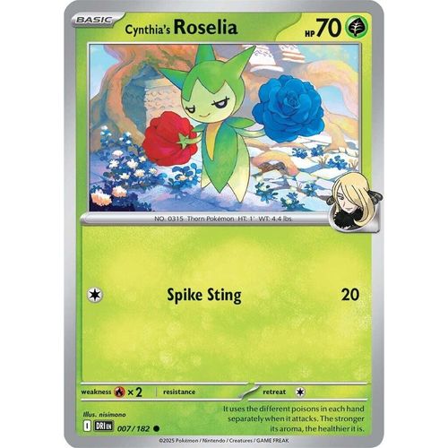 Cynthia's Roselia (007/182) (SV10: Destined Rivals) - PokéBox Australia