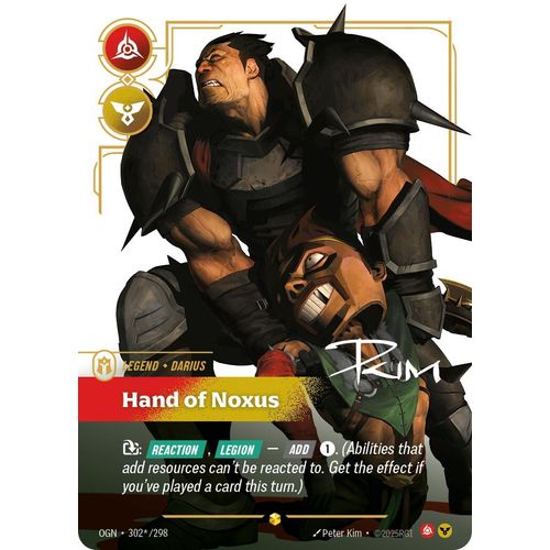 Darius - Hand of Noxus (Alternate Art) (302*/298) (Origins) - PokéBox Australia