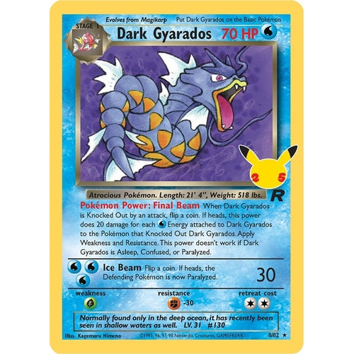 Dark Gyarados (8/82) (Celebrations: Classic Collection) - PokéBox Australia