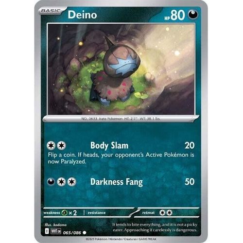 Deino (065/086) (SV: White Flare) - PokéBox Australia