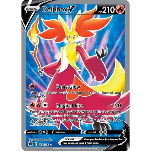Delphox V (Full Art) (173/196) (SWSH11: Lost Origin) - PokéBox Australia