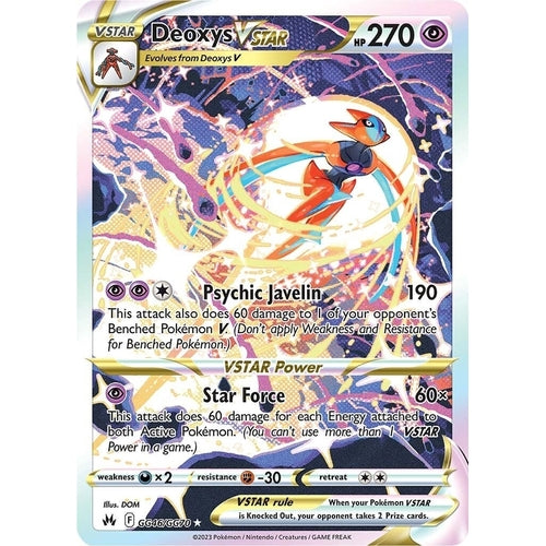 Deoxys VSTAR (GG46/GG70) (Crown Zenith: Galarian Gallery) - PokéBox Australia