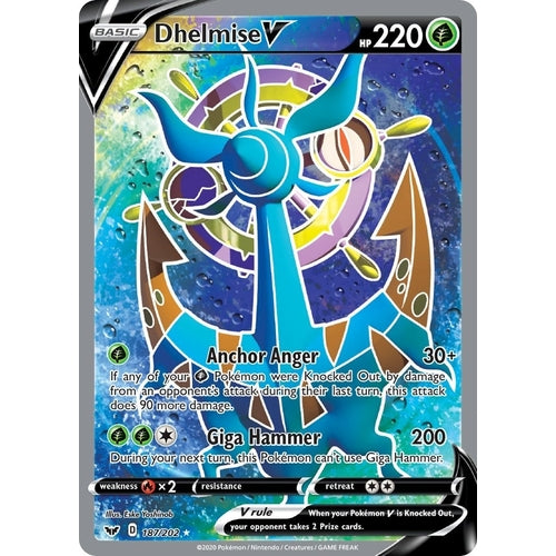 Dhelmise V (Full Art) (187/202) (SWSH01: Sword & Shield Base Set) - PokéBox Australia
