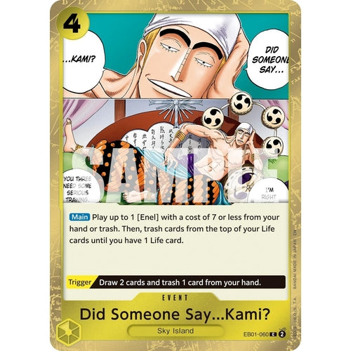Did Someone Say...Kami? (Pirate Foil) (EB01 - 060) (Premium Booster - The Best - Vol. 2) - PokéBox Australia