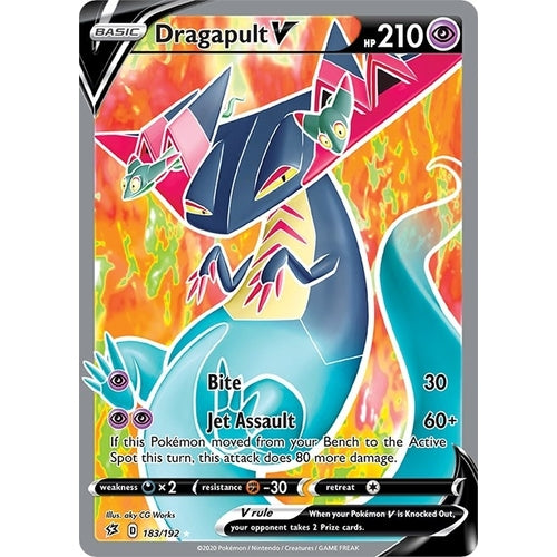 Dragapult V (Full Art) (183/192) (SWSH02: Rebel Clash) - PokéBox Australia