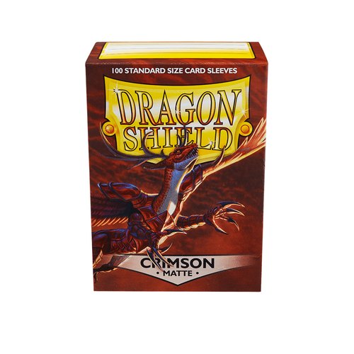 Dragon Shield - Standard Crimson Matte Sleeves 100 pack - PokéBox Australia