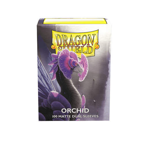 Dragon Shield - Standard Dual Matte Orchid Purple Sleeves 100 pack - PokéBox Australia