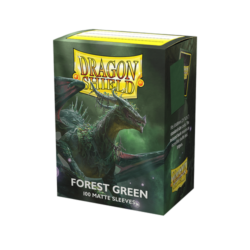 Dragon Shield - Standard Forest Matte Green Sleeves 100 pack - PokéBox Australia