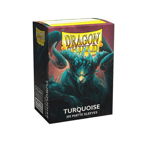 Dragon Shield - Standard Matte Turquoise Sleeves 100 pack - PokéBox Australia