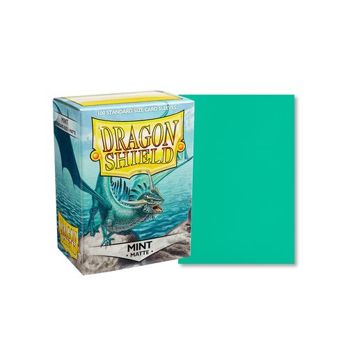 Dragon Shield - Standard Mint Matte Sleeves 100 pack - PokéBox Australia