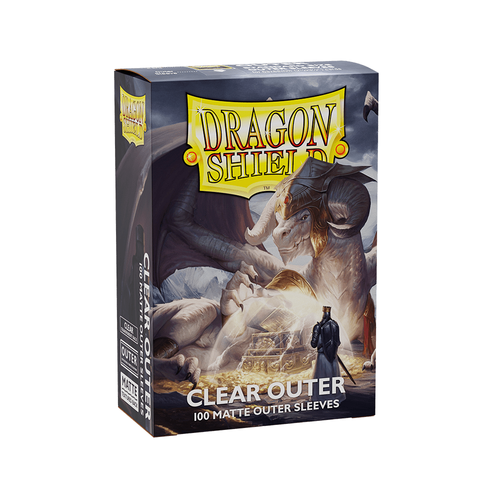 Dragon Shield - Standard Outer Sleeves Clear Matte 100 pack - PokéBox Australia