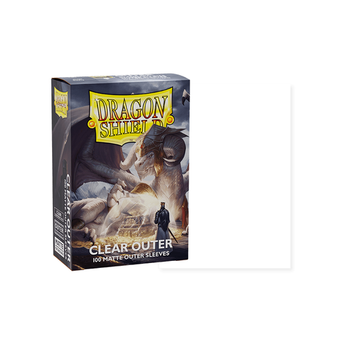 Dragon Shield - Standard Outer Sleeves Clear Matte 100 pack - PokéBox Australia