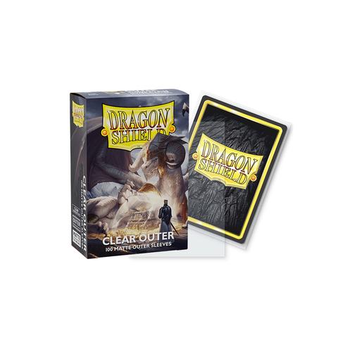 Dragon Shield - Standard Outer Sleeves Clear Matte 100 pack - PokéBox Australia