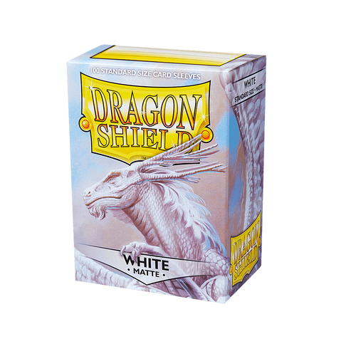 Dragon Shield - Standard White Matte Sleeves 100 pack - PokéBox Australia