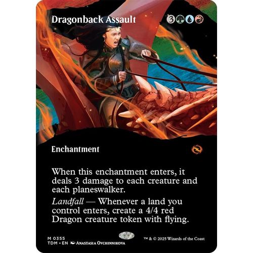 Dragonback Assault (Borderless) (355) (Tarkir: Dragonstorm) - PokéBox Australia