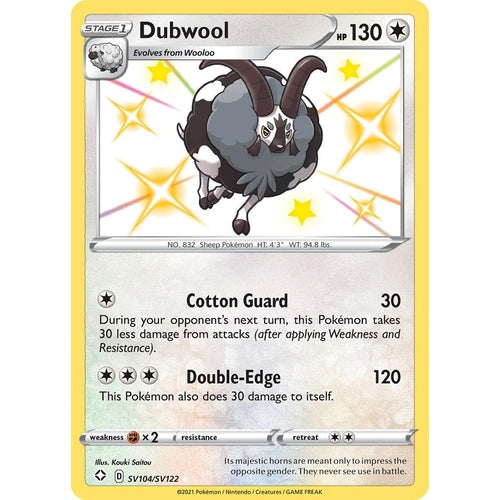 Dubwool (SV104/SV122) (Shining Fates: Shiny Vault) - PokéBox Australia
