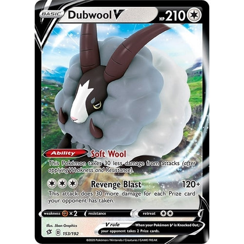 Dubwool V (153/192) (SWSH02: Rebel Clash) - PokéBox Australia