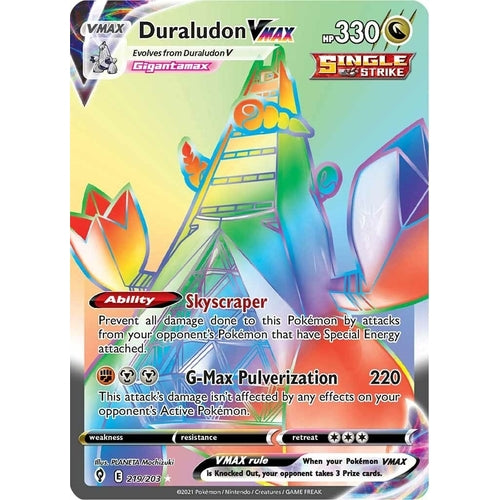 Duraludon VMAX (Secret) (219/203) (SWSH07: Evolving Skies) - PokéBox Australia