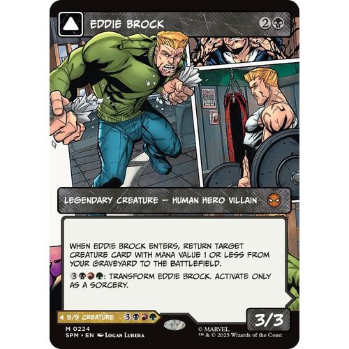 Eddie Brock (0224) (Borderless) (224) (Marvel's Spider - Man) - PokéBox Australia