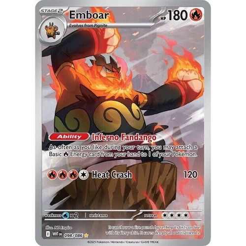 Emboar (098/086) (SV: White Flare) - PokéBox Australia